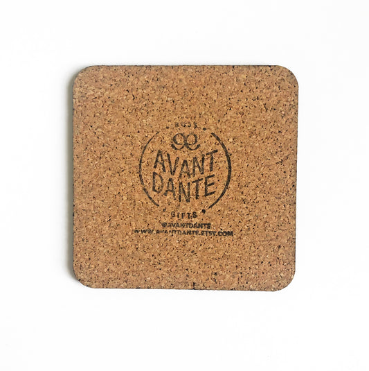 Doing My F*cking Best - Retro Inspired Cork-back Coaster