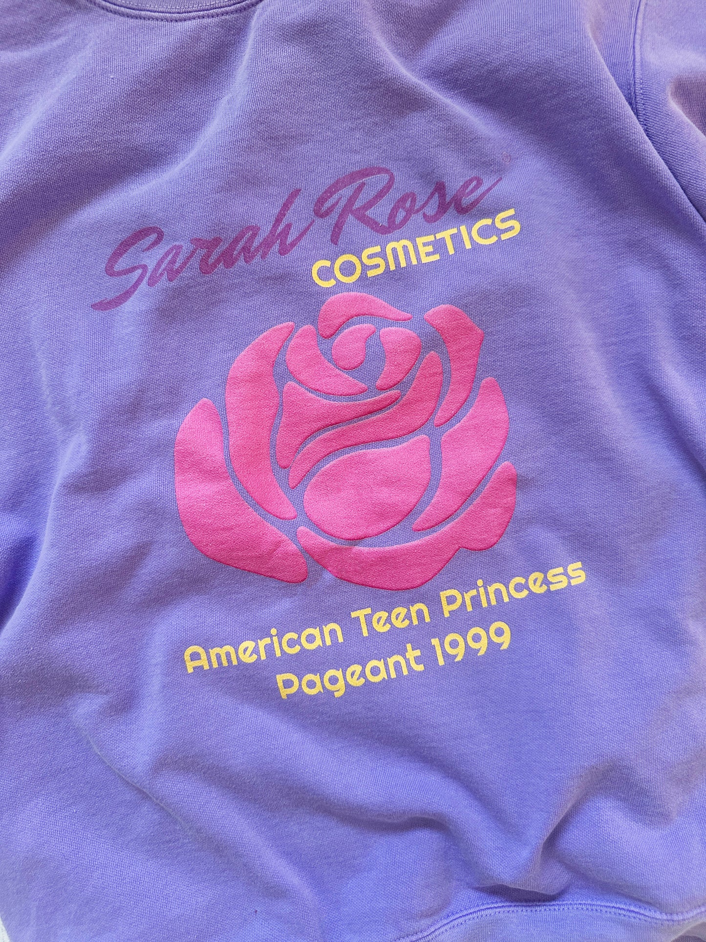 Sarah Rose Cosmetics Comfort Colors Sweatshirt – American Teen Princess Pageant 1999