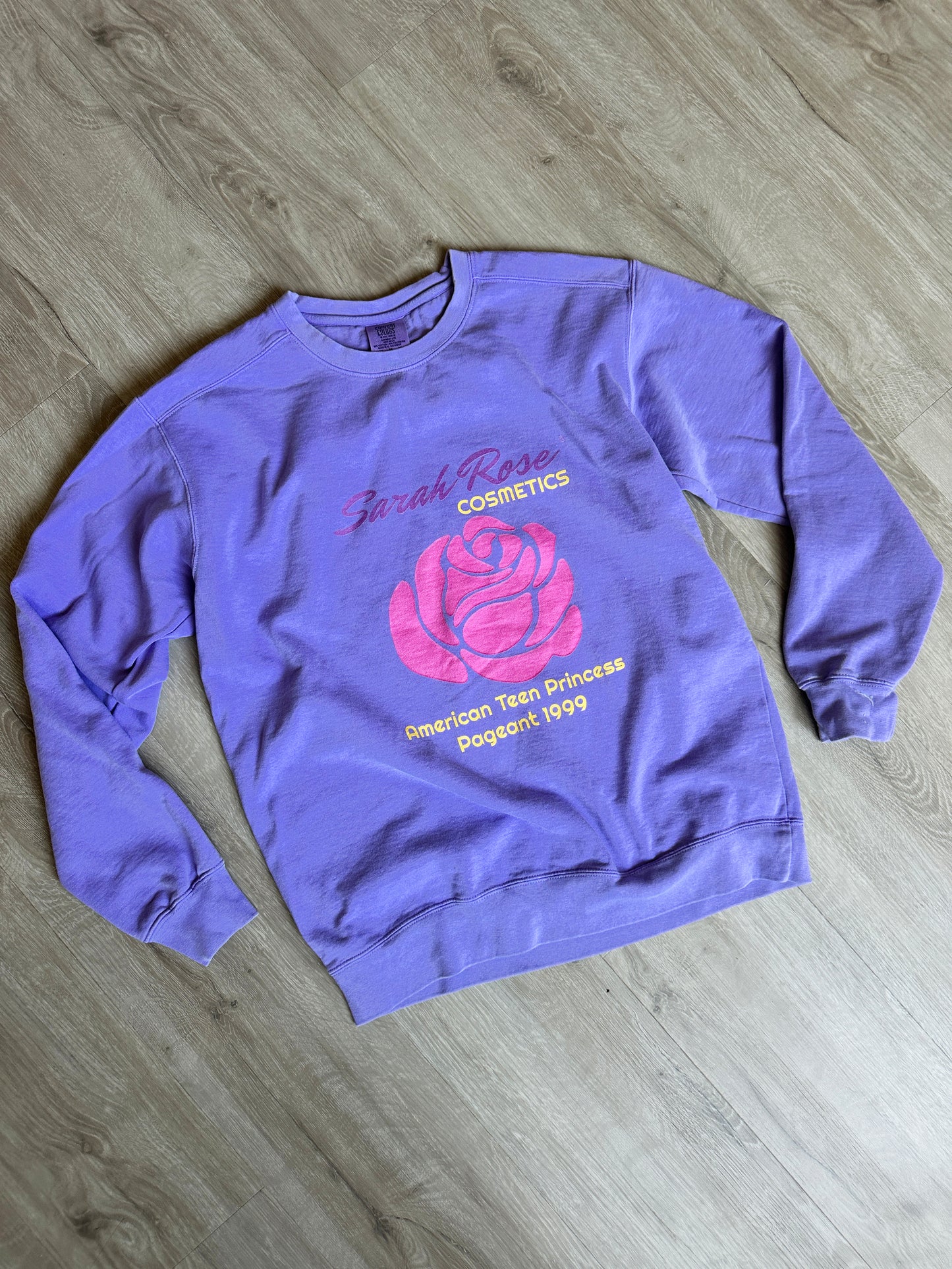 Sarah Rose Cosmetics Comfort Colors Sweatshirt – American Teen Princess Pageant 1999