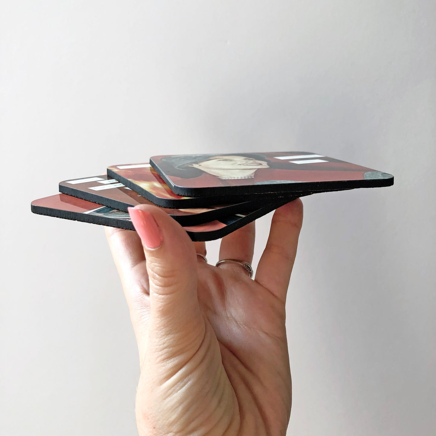 Not Today Satan - Retro Inspired Cork-back Coaster
