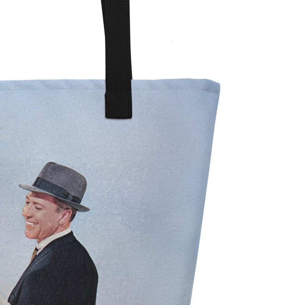 Barbie Has A Great Day Every Day - Vintage Collage Art | Large Statement Tote Bag