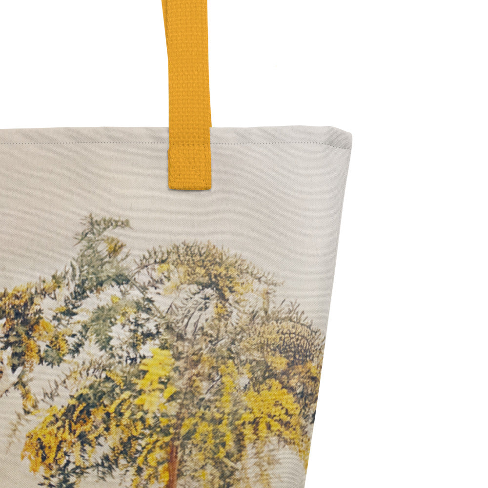 Untethered and My Rage Knows No Bounds – Feminist Vintage Collage Art | Large Statement Tote Bag