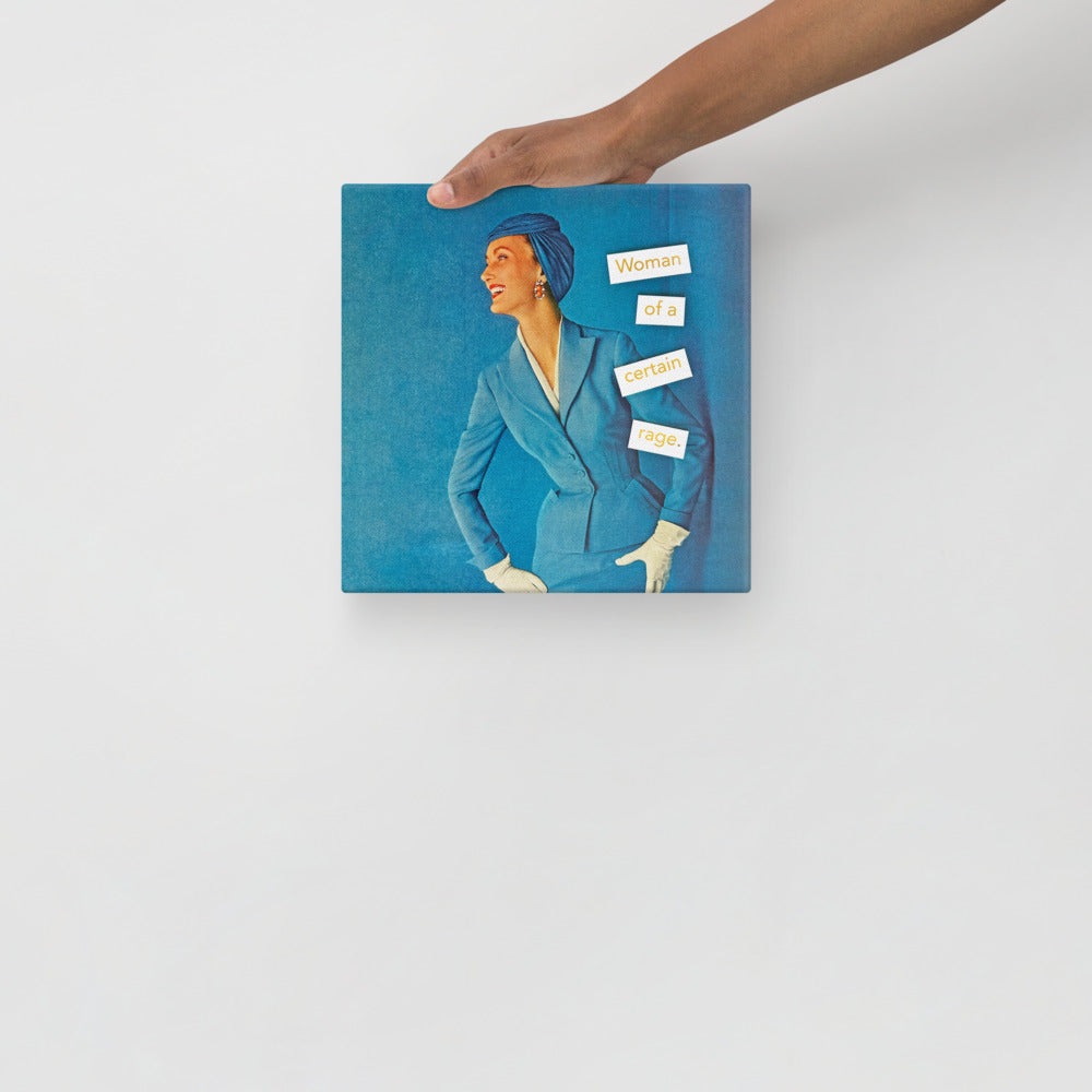 Woman Of A Certain Rage – Feminist Vintage Collage Art | Gallery Wrapped Canvas Print