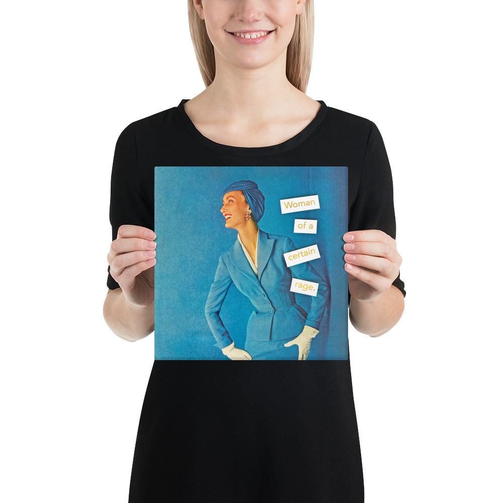 Woman Of A Certain Rage – Feminist Vintage Collage Art | Gallery Wrapped Canvas Print