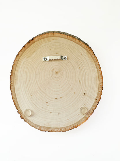 Do Not Take Revenge, The Rotten Fruits Will Fall By Themselves - Hand-Painted Wood Engraving