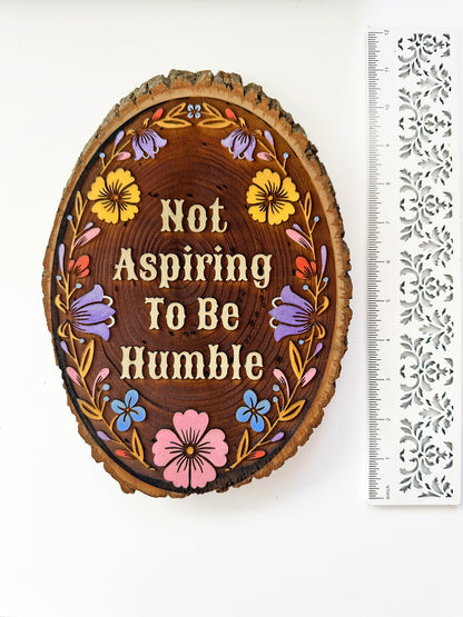 Not Aspiring to be Humble
