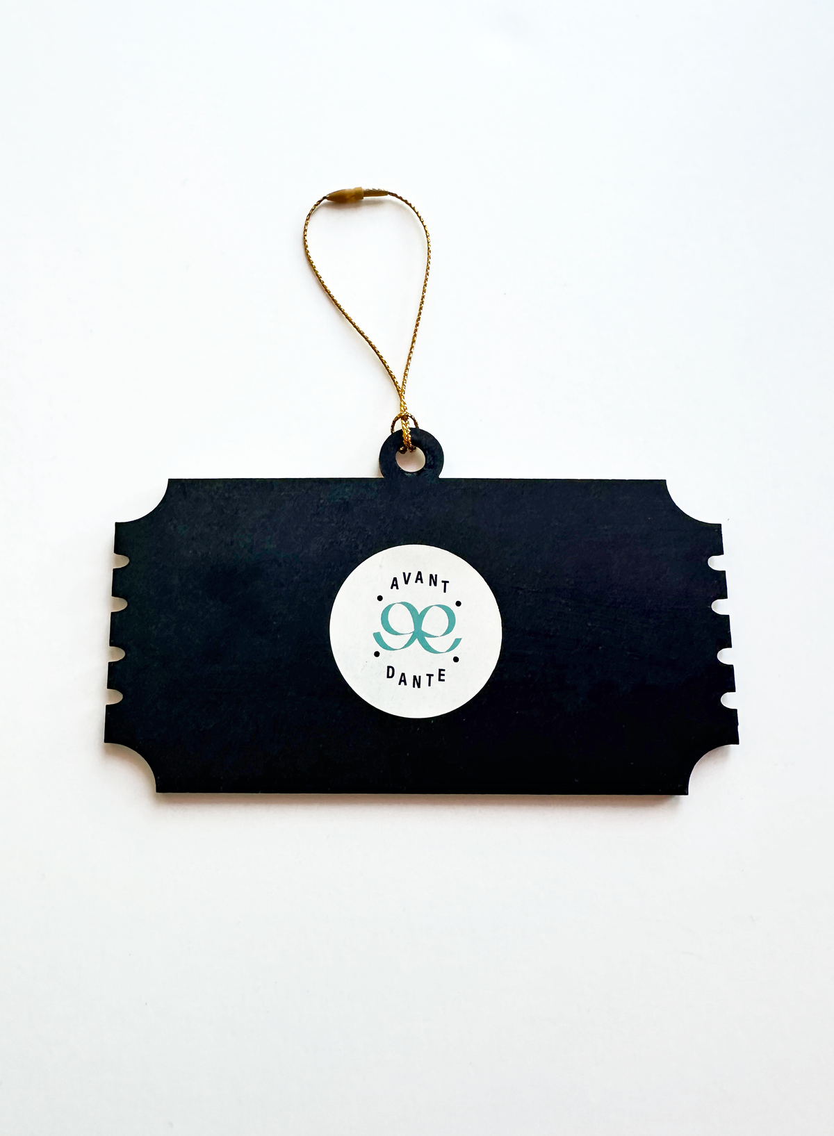 Pink Pony Club Ticket Handmade Ornament