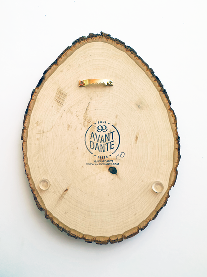 The Horrors Persist But So Do I – Hand-Painted Wood Engraving