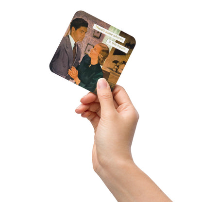 There's Some Whores In This House - Retro Inspired Cork Back Coaster
