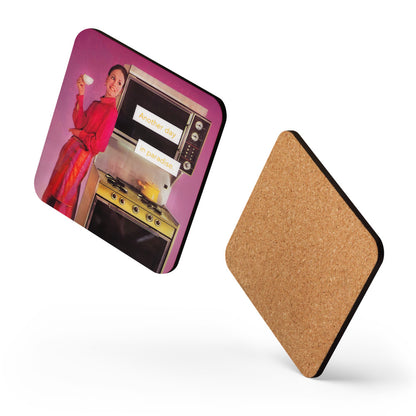 Another Day in Paradise - Retro Inspired Cork-back Coaster