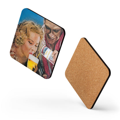 Bad Decisions - Retro Inspired Cork-back Coaster