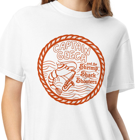 Captain Geech and the Shrimp Shack Shooters Comfort Colors Unisex Garment-Dyed Heavyweight T-Shirt
