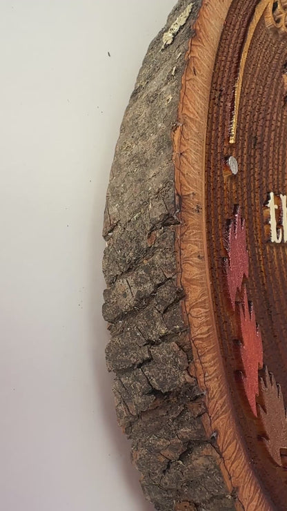 Do Not Take Revenge, The Rotten Fruits Will Fall By Themselves - Hand-Painted Wood Engraving