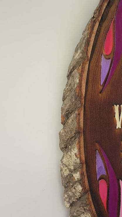 Home is Where The Bra Isn't - Hand-Painted Wood Engraving