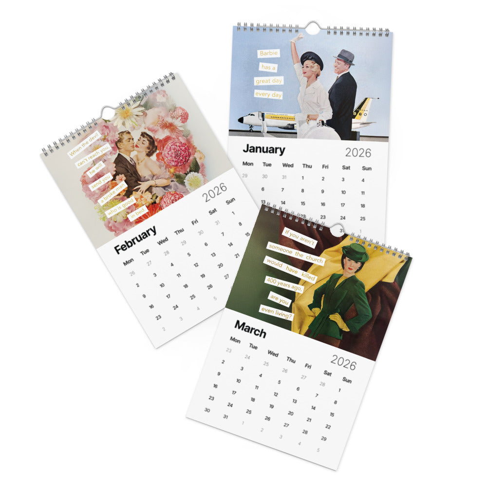 Harlot’s Hollow 2026 Wall Calendar — 12 Months of Art, Attitude & Unapologetic Energy