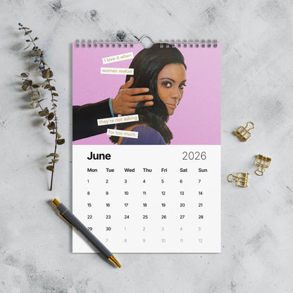 Harlot’s Hollow 2026 Wall Calendar — 12 Months of Art, Attitude & Unapologetic Energy